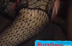Fat Crossdresser Takes BBC Bareback