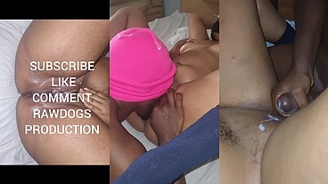I swallow her cum in my mouth and load her pussy with cum