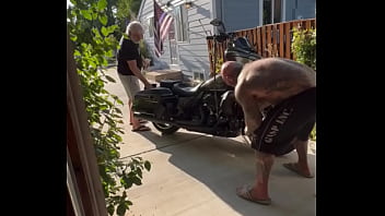 Update #103 (September 13, 2022) Me and Jim Love washing my Harley in the hot ass sun!