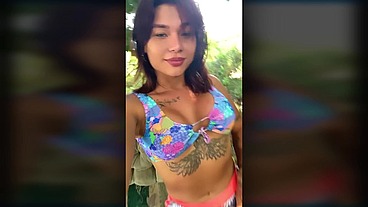 TS Angelique Monroe - Sexy shorts
