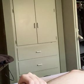 Rubbing my cock until I get a hot thick gooey surprise