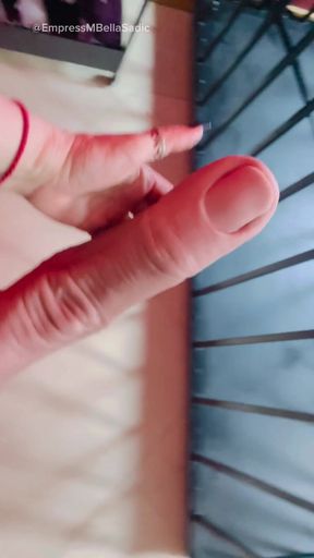 Big Finger, Big Dildo for Trained Slaves