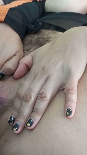 I'm a pig, I masturbate for my stepdad, I stick my fingers in my ass and I explode with a delicious squirt   Clip 1