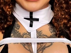 Big boobs milf masturbates with her dildo