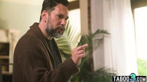 Ebony teen nanny Avery Jane double penetrated by BF and the perv neighbor