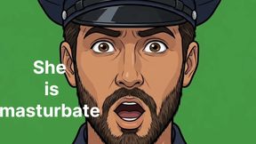 Police with assistant