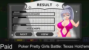 Horny Anime Girls Play Steamy Poker for Rewards in Texas Hold'em Part 2
