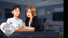 Summer fling sees college boy getting banged by horny&#x1F975; prof in her office &mdash;  Ep120