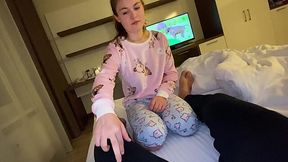 Blowjob Interrupted: Stepfather's Phone Call Disturbs My Orgasm