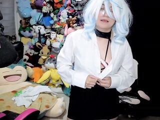Furina Student'S Deepthroat In Colorful Cosplay Fit