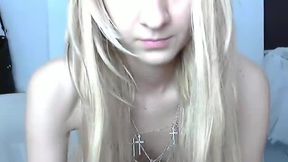 Sexy Hot Blonde Stripping