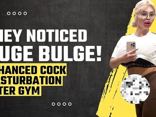 THEY NOTICED MY HUGE BULGE! Jerking new Cock after Gym - Vienna Xtreme