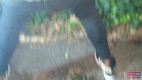 the kinky slut queen  dark dea  in peeing outdoor compilation