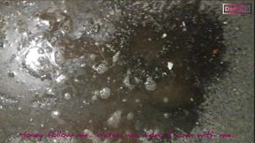 the kinky slut queen  dark dea  in peeing outdoor compilation