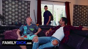 Tattooed Latino Stud Xtian Mingle Enjoys Being Passed Around And Drilled In The Asshole - FamilyDick