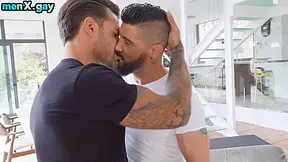 Deepthroating Stud Barebacked By Tattooed Lover Till Cumshot