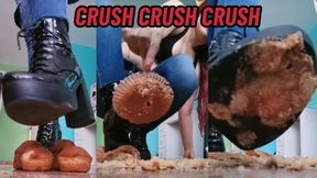 Crushing food with my high boots