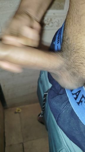 BBC penis bathroom mastrubation