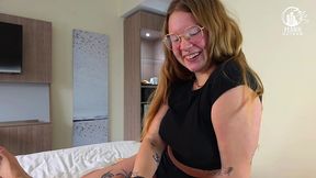 filthy step-sister was unhappy with her bf