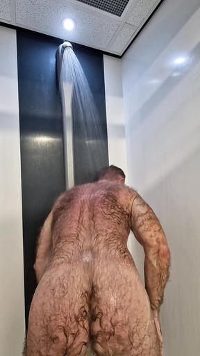 Hairy Jack Taking a Shower