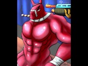 Furry Draws Lt. John Llama Naked (Timelapse)