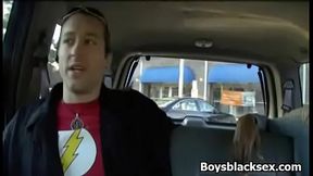 Black Muscular Man Seduces and Fuck White Sexy Boy 24