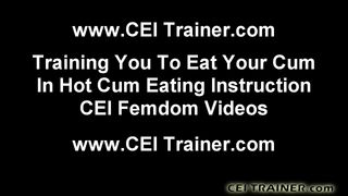 Eating your own cum has many benefits CEI