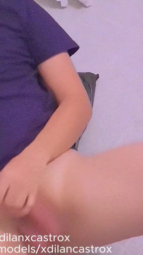 Cruising I Find My Straight Neighbor Repairing His Car and I Help Him by Giving Him My Ass Bareback. Creampie