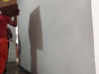 Amateur - I bang the hot delivery stud's large shlong - anal sex