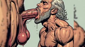 Sexy Hunks Sucking Cock (art)
