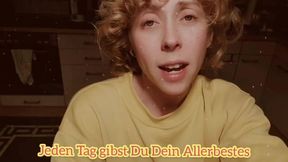 Deutsch coach praises blonde coworker's alien skills