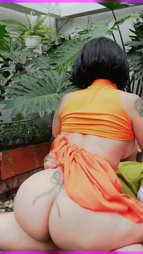 Porn Casting in English! Colombian with huge ass and naural tits with white cock puller - La Rola   Clip 2