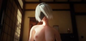 NieR:Automata 3D porn: 2B Riding Cowgirl