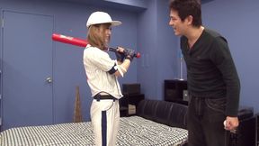 Young Japanese Babe Fucked Hard by Her Baseball Coach After Training