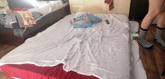 Amateur MILF doing hairy yoga, hairy babe, big ass, big tits