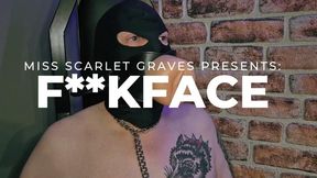 FUCKFACE - slave get PUSSY GAGGED and FACE FUCKED with DILDO