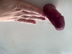 HUGE CUMSHOT under the MILKING TABLE - MissTease