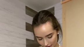 Movie Porno @Striptease and #Shaved Pussy #Natural Big Tits #Solo #Sexy Lingerie with @Erika Bella Like & Share!
