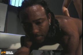 White Guy Destroys a Black Dude with Hairy Asshole