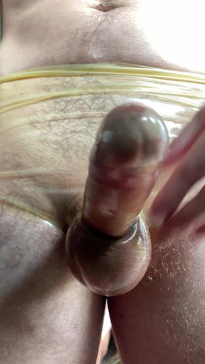 Latex cock sheath layers