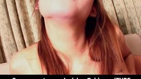 Amateur Ladyboy Strokes Shy Cock in Solo Fuck Session