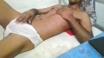 Sri Lankan Twink in Cute Panties Jerks Off Solo