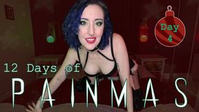 DAY 4 - 12 DAYS OF PAINMAS - Christmas CBT & Pain Play Slave Tasks by Miss Faith Rae with BDSM Instructions & Femdom POV - 720p