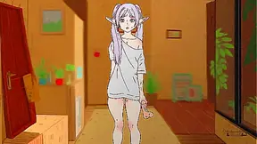 Frieren Trapped in Cum Gets Anal Pleasure from Fern Stark