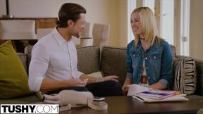 TUSHY Babysitter Hustles Big Tips for Assfucking Sex - Haley reed