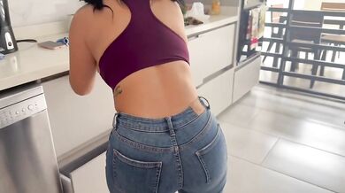 My wife’s away so I fuck the maid’s dripping 18 year old latina culo raw POV