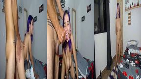 la famosa otaku esta hermosa influencer haciendo live termino con semen en la cara