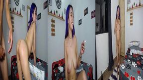 la famosa otaku esta hermosa influencer haciendo live termino con semen en la cara