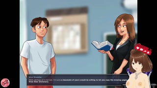 Summertime saga 2 #8 - My friend gets excited and lets me touch her tits - Jazziuu - Gameplay