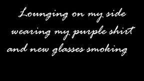 On my side in my purple shirt smoking a VS 120